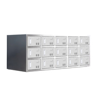 Armoire à chaussures commerciale en acier inoxydable, design moderne et minimaliste, casier multi-portes pour salle de sport avec serrure