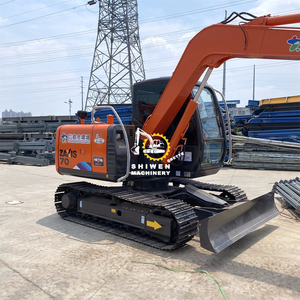 Excavatrice ZX70 d'occasion de haute qualité de 7 tonnes du Japon 95% neuve avec moteur central et machines de terrassement à vendre - Product Image 2