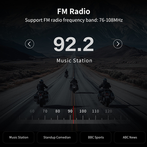 Fodsports T1 Pro Mũ bảo hiểm <span class=keywords><strong>intercom</strong></span> 6 người nói chuyện 2km không dây một chuyển đổi quan trọng ghép nối cho xe máy Bluetooth xe máy liên lạc trong - Product Image 5
