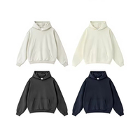 Sweat-shirt à capuche architectural de fabricant, style streetwear, grammage lourd, texture épaisse, coupe ample et volumineuse, vierge