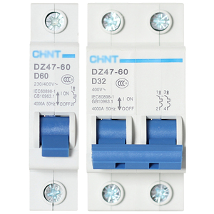 เบรกเกอร์วงจรขนาดเล็กสำหรับอุตสาหกรรมและครัวเรือน รุ่น DZ47-60 แบบ D 2P 32A-60A 3P พร้อมความสามารถในการตัดวงจร 6kA - Product Image 4