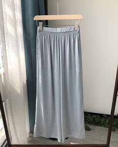 Pantalon droit en soie épaisse pour femme, haut de gamme, formel, élégant, coupe décontractée, respirant, été - Product Image 5