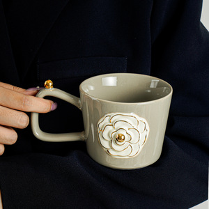 Taza <span class=keywords><strong>de</strong></span> cerámica <span class=keywords><strong>de</strong></span> gama alta Vintage <span class=keywords><strong>de</strong></span> estilo moderno con <span class=keywords><strong>diseño</strong></span> Original <span class=keywords><strong>de</strong></span> Camelia Taza <span class=keywords><strong>de</strong></span> café <span class=keywords><strong>de</strong></span> oficina diseñada <span class=keywords><strong>para</strong></span> mujeres - Product Image 4