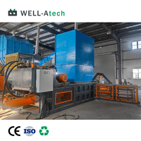 Presse à balles industrielle automatique horizontale de 40 tonnes pour boîtes en carton, bouteilles en plastique et carton