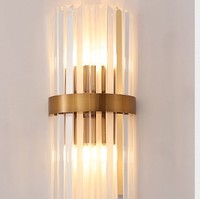 Lampe murale LED moderne en aluminium de luxe, style nordique minimaliste, avec télécommande, pour salon, chambre à coucher, chevet, couloir, éclairage d'ambiance