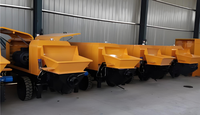 Pompe à béton diesel portable JOVE, petite, 120 m, machine à projeter du ciment pour murs verticaux, 40 m/h, moteur haute efficacité
