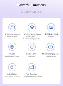 21,5 pulgadas 4GB + 64GB Pantalla inteligente móvil Batería-Power Android <span class=keywords><strong>TV</strong></span> portátil Pantalla táctil Gimnasio Juegos Sala de juegos en vivo - Product Image 5