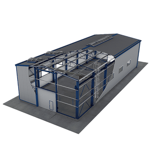 Cobertizo de Estructura de Acero a Medida con Diseño de Modelo 3D y Soporte Gráfico para Proyectos de Construcción Metálica - Product Image 1