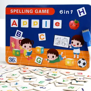 ULi批发玩具早教拼写单词游戏英语教育玩具磁铁拼图