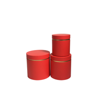 Set Tiga Pot Bunga Kexin Cina, Grosir, Warna Solid, Kotak Bunga Bulat Model Hug Bucket