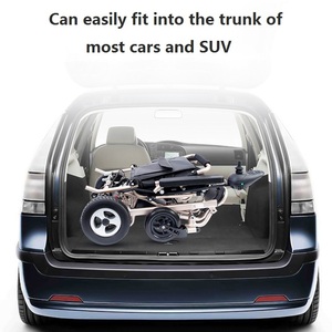 Fauteuil roulant électrique pliable automatique KSM-602 avec commande par joystick, pour personnes âgées/handicapées, prix d'usine - Product Image 4