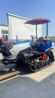 Mini Tractor de 50HP/60HP, Equipo Agrícola Multifuncional, Cultivador para Terreno Húmedo/Seco, con Toldo Parasol Opcional