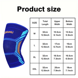 Kunli ปลอกพยุงข้อเข่า, ปลอกป้องกันการลื่นสำหรับเล่นวอลเลย์บอลวิ่งคู่ Basketball1 - Product Image 5