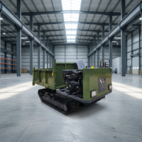 Livraison Gratuite – Mini-Dumper sur Chenilles de 2 Tonnes avec Déchargement Hydraulique, Transporteur sur Chenilles, Norme Euro 5 pour Travaux Agricoles et de Construction