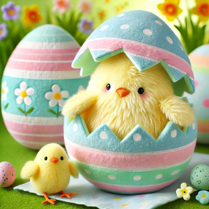 Custom Festive <strong>Easter</strong> <strong>Chick</strong> and Egg Plush Toys Cute Soft <strong>Easter</strong> Stuffed Toys for Kids - Product Image 2