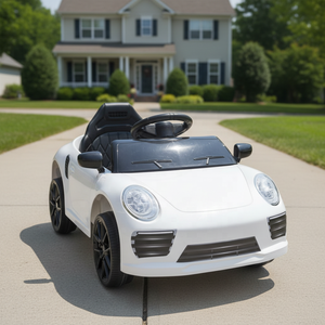 Auto Elettrica per Bambini a Quattro Ruote con Telecomando, Macchina Giocattolo <span class=keywords><strong>Cavalcabile</strong></span> per Bambini e Bambine, Auto Sportiva Sicura e Stabile - Product Image 2