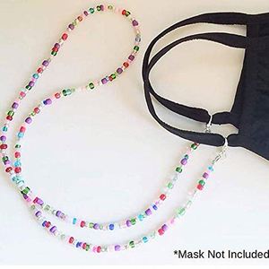 Cadena para Gafas y Mascarillas Antideslizante de 70cm con Cuentas Coloridas para Mujer, Venta al Por Mayor - Product Image 3