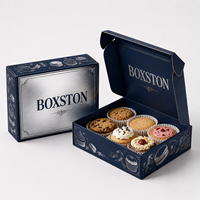 Boîte à pâtisserie haut de gamme imperméable pour desserts, combo donuts et cupcakes avec doublure en éponge, boîtes de boulangerie personnalisées