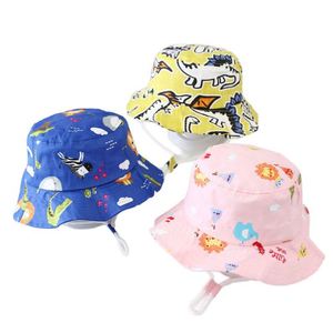 Sombreros de Pescador de Algodón para Niños y Niñas, Diseño de Dibujos Animados, para Deportes al Aire Libre, con Cordón, Verano 2025 - Product Image 3