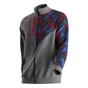 Chaqueta deportiva de moda con cuello alto, sublimación, cremallera completa, personalizada, para adultos, de fabricante - Product Image 1