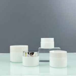 ขวดเซรามิกโอปอลพอร์ซเลนขนาด 30 มล. ขวดปั๊มโลชั่นแก้วสีขาว ขวดเครื่องสำอางแก้วสีขาวพร้อมฝาหยดไม้ไผ่ - Product Image 3