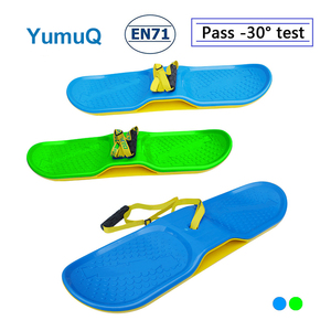 YumuQ Portable Kick-scooter En Plastique Enfant En <span class=keywords><strong>Bois</strong></span> Pliant Roue Neige <span class=keywords><strong>Luge</strong></span> Traîneau Avec Direction - Product Image 5