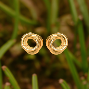 Pendientes de Moda con Cristales, Acero Inoxidable 316L, Baño de Oro PVD, Resistentes y Sostenibles, Unisex, SmileJoyas China - Product Image 3