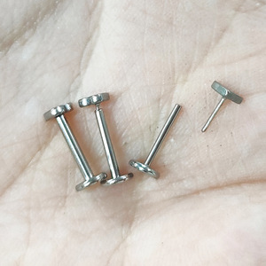 G23 Titanium 16g Piercing lèvre labret rings Cartilage Earrings <span class=keywords><strong>trag</strong></span> cartilage earrings tragus rings wholesales Helix Earrings - Product Image 2