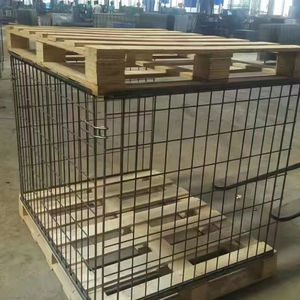 Cage d'extension de grillage d'équipement de stockage de cargaison de conteneur de <span class=keywords><strong>palette</strong></span> de grillage en acier européen pour la <span class=keywords><strong>palette</strong></span> en bois - Product Image 1