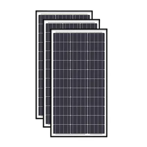 DongSun 100w mono solar panel stock cheap price high quality for 12V battery black frame