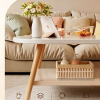 Table basse compacte pour salon, table à thé pour usage domestique, table à thé simple et moderne, idéale pour chambre à coucher ou maison en location