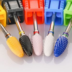 Nhiều Màu gốm móng tay khoan bit điện làm móng tay đánh bóng tập tin Máy phay cắt móng chân máy mài công cụ đầu ngô - Product Image 2