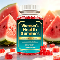 Gummies d'amélioration féminine à la pastèque naturelle, marque privée OEM, avec plusieurs extraits de plantes