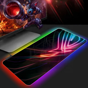 <span class=keywords><strong>Tapis</strong></span> de <span class=keywords><strong>souris</strong></span> de jeu <span class=keywords><strong>ergonomique</strong></span> RGB, grand format, antidérapant, avec logo imprimé, <span class=keywords><strong>tapis</strong></span> de bureau LED, fabricant de <span class=keywords><strong>tapis</strong></span> d'ordinateur - Product Image 1