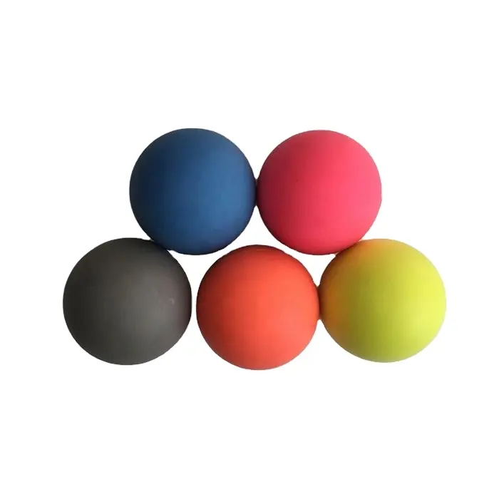 Bola de goma de silicona con logotipo personalizado, Bola de Fitness de tejido profundo, Bola de masaje de Lacrosse doble, movilidad, cacahuete