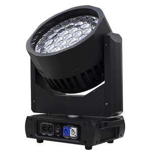 HUINENG Iluminación Profesional para Escenario, Iluminación de Escenario, Luz LED RGBW de 12W, <span class=keywords><strong>Zoom</strong></span> de Haz Móvil para Dj, Discoteca, Boda, Bar, Club, 37 Unidades - Product Image 5