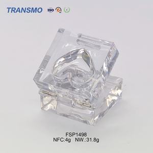 กล่องพลาสติก PET รูปหัวใจสำหรับบรรจุภัณฑ์บลัชออน 4 กรัม กล่องเปล่าสำหรับอายแชโดว์ บรรจุภัณฑ์เครื่องสำอาง ขายส่งโดยตรงจากซัพพลายเออร์ - Product Image 6