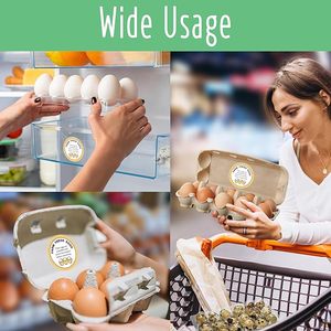Có Thể Tái Chế 2-Inch Vòng Tự Dính Trứng Bao Bì Dán Trang Trại Trứng Tươi Nhãn Với Scratch Off Tính Năng Cho Gà Chim Cút - Product Image 6
