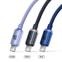 Câble USB C de charge rapide 100W personnalisé en usine, haute qualité, 1M 2M 5A, câble de données USB2.0 pour téléphone portable, ordinateur portable, kit de câbles Type C 240W