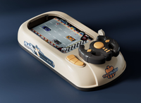 Jouet de voiture de course de simulation de bureau en plastique durable avec volant Jeu électronique d'aventure éducative pour enfants