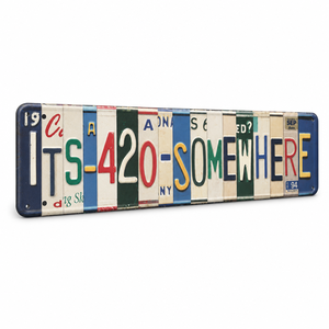 Vintage American Ransom Note <strong>Street</strong> Sign Art <strong>Tin</strong> Sign Raised Embossed Print Multi Color Aged Wall Man Cave Pub Decor - Product Image 1