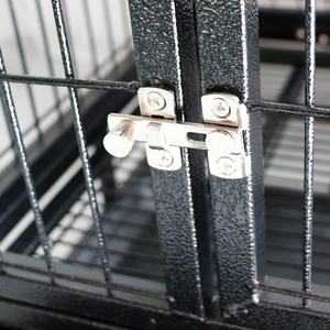 <span class=keywords><strong>Cage</strong></span> pour chien <span class=keywords><strong>Cage</strong></span> pour chien en métal pliable robuste avec motif respirant Style simple emballé dans une boîte Plateau en plastique - Product Image 6