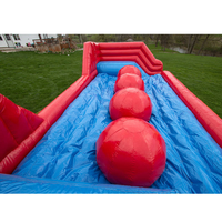 Ballon gonflable Wipeout pour sauter, jeux gonflables interactifs de sport, grand ballon gonflable Wipeout, parcours de jeu