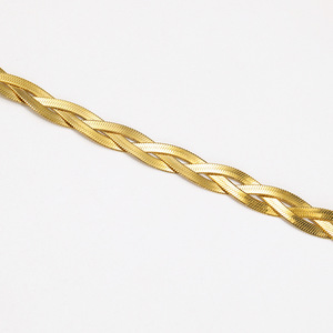 L'Europe et les États-Unis transfrontalier ins personnalité tressée trois corde tempérament titane <span class=keywords><strong>acier</strong></span> épais chaîne bracelet nic - Product Image 3