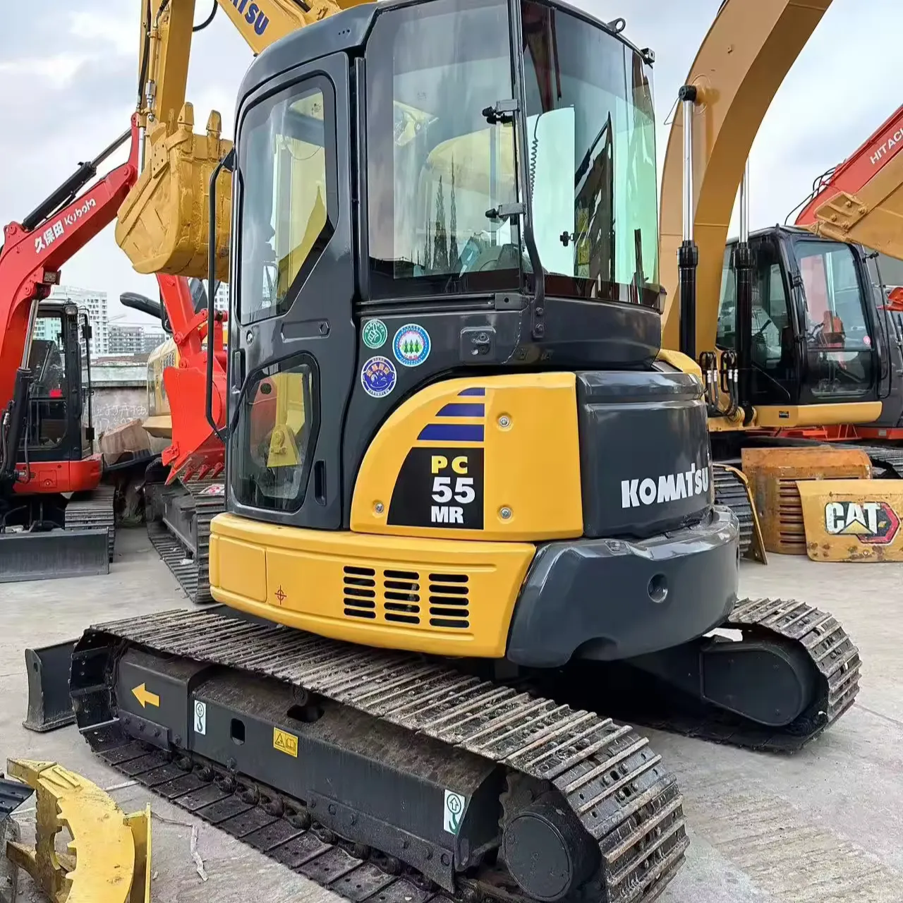 Дешевый Подержанный мини-экскаватор Komatsu PC55MR 5.5Ton японский Komatsu PC55 Подержанный гидравлический экскаватор для продажи