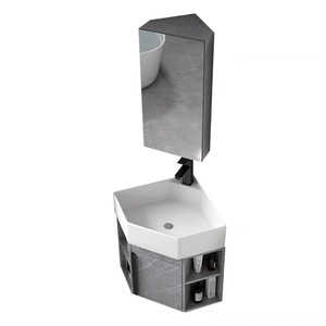 Triangular washbasin <b>cabinet</b> combination bathroom bathroom <b>cabinet</b> <b>corner</b> washbasin <b>corner</b> washbasin - Product Image 5
