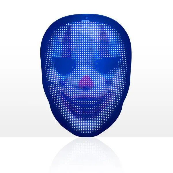 Masque à LED pour hommes, vente en gros, affichage led, objets scintillants à couleur changeante, exposition directe depuis l'usine