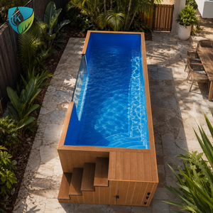 <span class=keywords><strong>Piscine</strong></span> préfabriquée <span class=keywords><strong>avec</strong></span> <span class=keywords><strong>coque</strong></span> monobloc, conception modulaire pour piscines extérieures en conteneurs - Product Image 5
