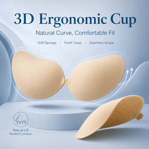 <span class=keywords><strong>Reggiseno</strong></span> Adesivo Invisibile Push-up con Coppe a Forma <span class=keywords><strong>di</strong></span> Mango, Taglie A B <span class=keywords><strong>C</strong></span> D E F, Traspirante, Riutilizzabile, Senza Schienale e Senza Spalline per Abiti da Sposa e da Sera - Product Image 2