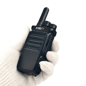 KSUNTFSI Mini Handheld Two Way Radio Small UHF Transmitter Receiver Waterproof HF Radios Scanner Long Range Walkie Talkie
